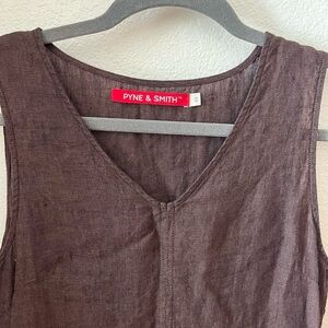 Pyne&Smith brown linen dress